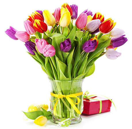 красивый букет цветов на 8 марта
