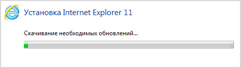 обновление Internet Explorer