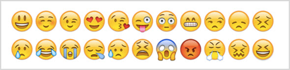 пример смайлов Emoji 
