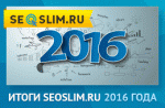 Подводим итоги 2016 года сайта seoslim.ru
